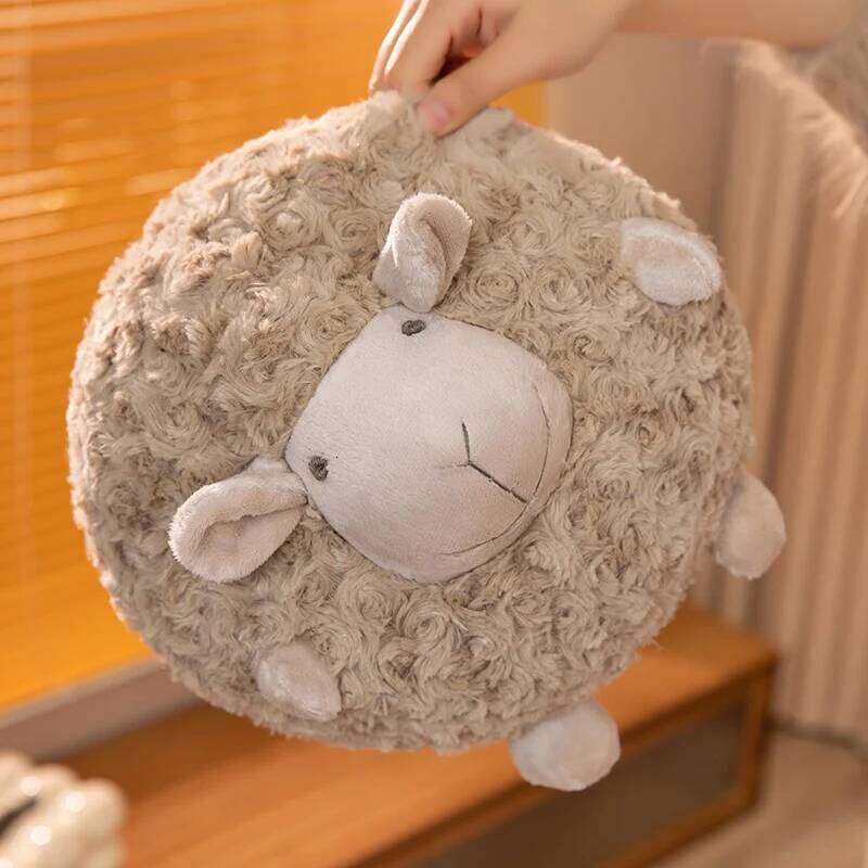 28cm Lovely Plush Toys Stuffed Animal Round Ball Sheep Fluffy Lamb Plushie Doll Soft Pillow Kid Birthday Xmas Gifts R260908 - view 6