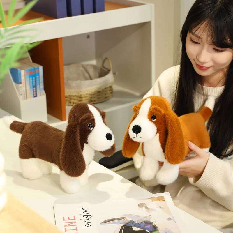 35cm Adorable Soft Lifelike Standing Dachshund Toys Cartoon Dog Plush Toy Funny Room/Desktop Decor Kid Gift R260908 - view 5