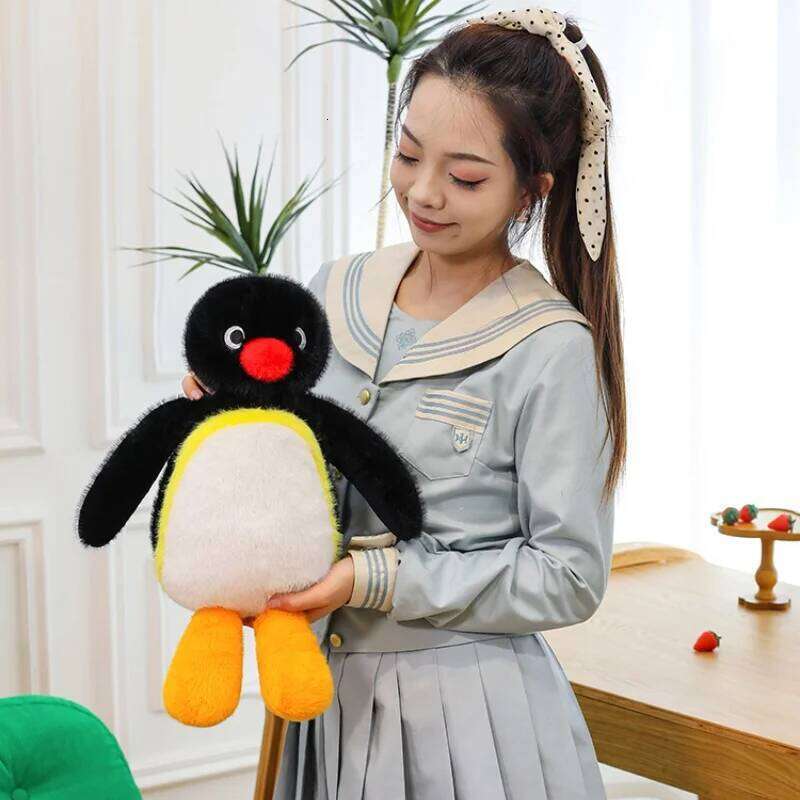 45/60/85cm movable joints Plush Toy Pingu Kawaii Penguin Stuffed Doll Cartoon Animal Cute Home Decor Kid Birthday Gift R260908 - view 7