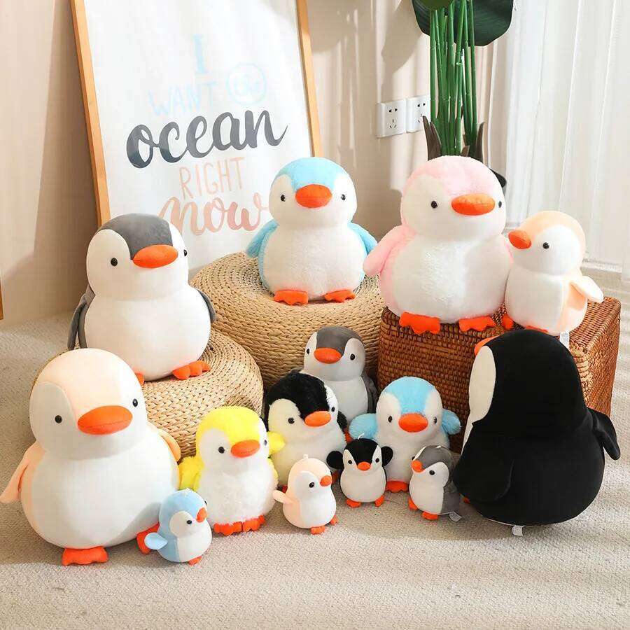 Cute Penguin Brother Plush Pillow Stuffed Toy Children's Sleeping Companion Doll Birthday Gift R260908 - view 6