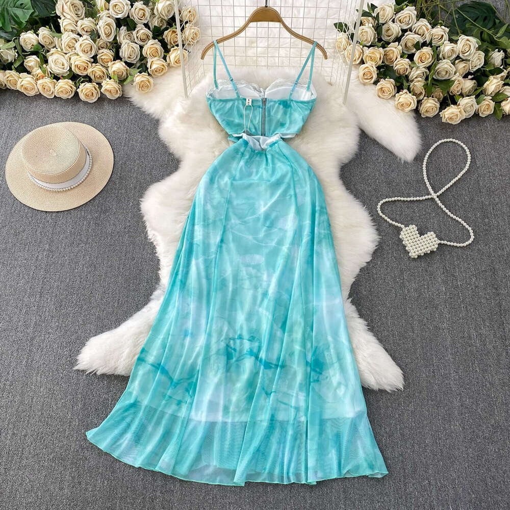 2026 Spring and Summer Designer Gorgeous and Sexy Lace Lace Dress with Lace Waist Like a Fairy