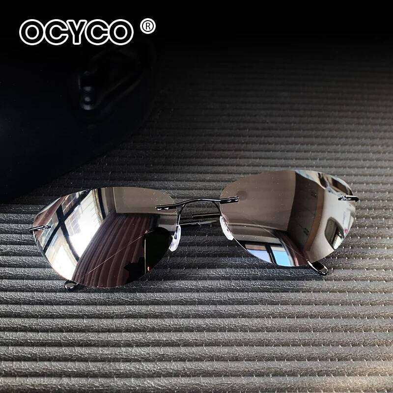 The Matrix Neo Style Polarized Sunglasses Ultralight Rimless Photochromic Driving Glasses Steampunk Y2k Oculos De Sol Uv400 Z260306