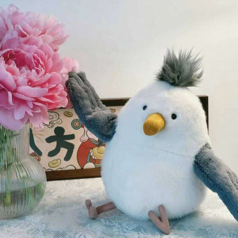 Cute Plushie Seagull High Quality Anime Sea Mew Bird Plush Toys Cartoon Animals Simulation Stuffed Doll Kawaii Pillow Kids Gift R260908 - view 6