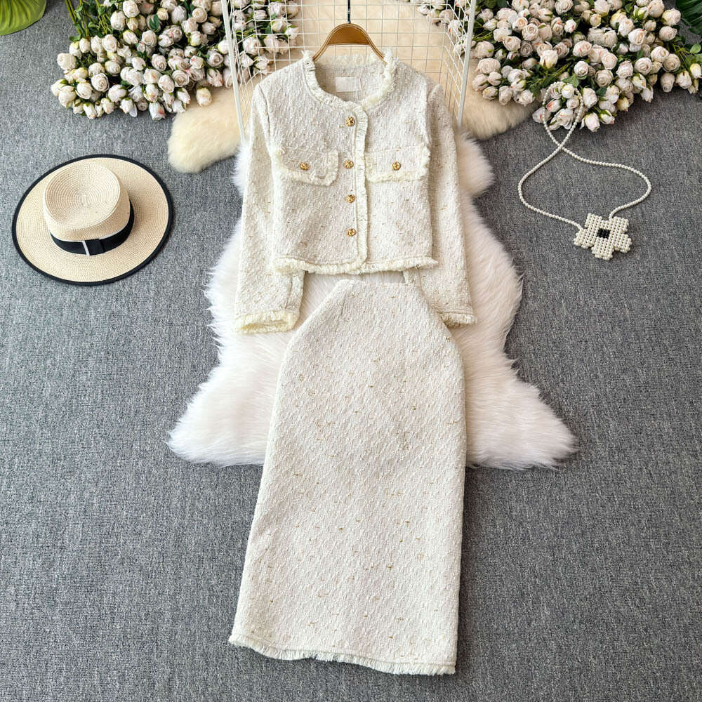 Style women's clothing 2026 A12 new popular style with high-end sense, fashionable, beautiful and sweet girl style skirt two-piece set