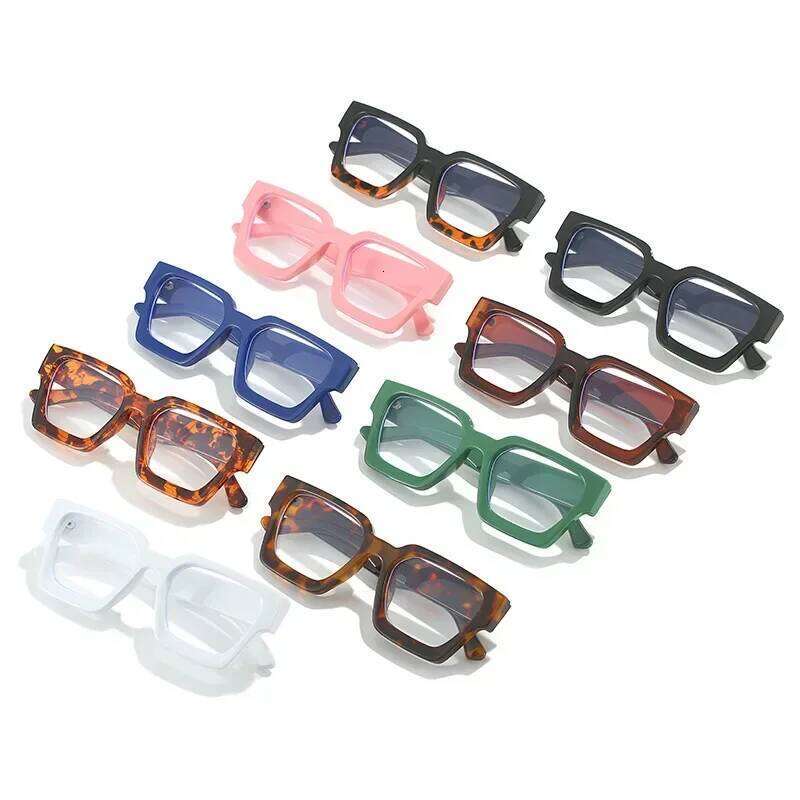 Black Chunky Square Glasses Anti Blue Light Women Men For Computer Work Plastic Eyeglasses Frames Multicolor Fashion Eyewear Z260306