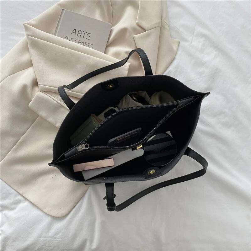 Simple Women Large Capacity Women's 2023 Autumn and Winter New Fashion Shoulder Bag Shopping Travel Elegant Bags XJ260306