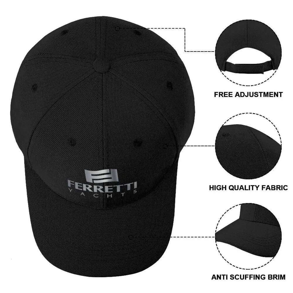 FERRETTI YACHTS Baseball fashionable Snapback Cap Rave Hat Man For The Sun Women Beach Fashion Men's Y260304