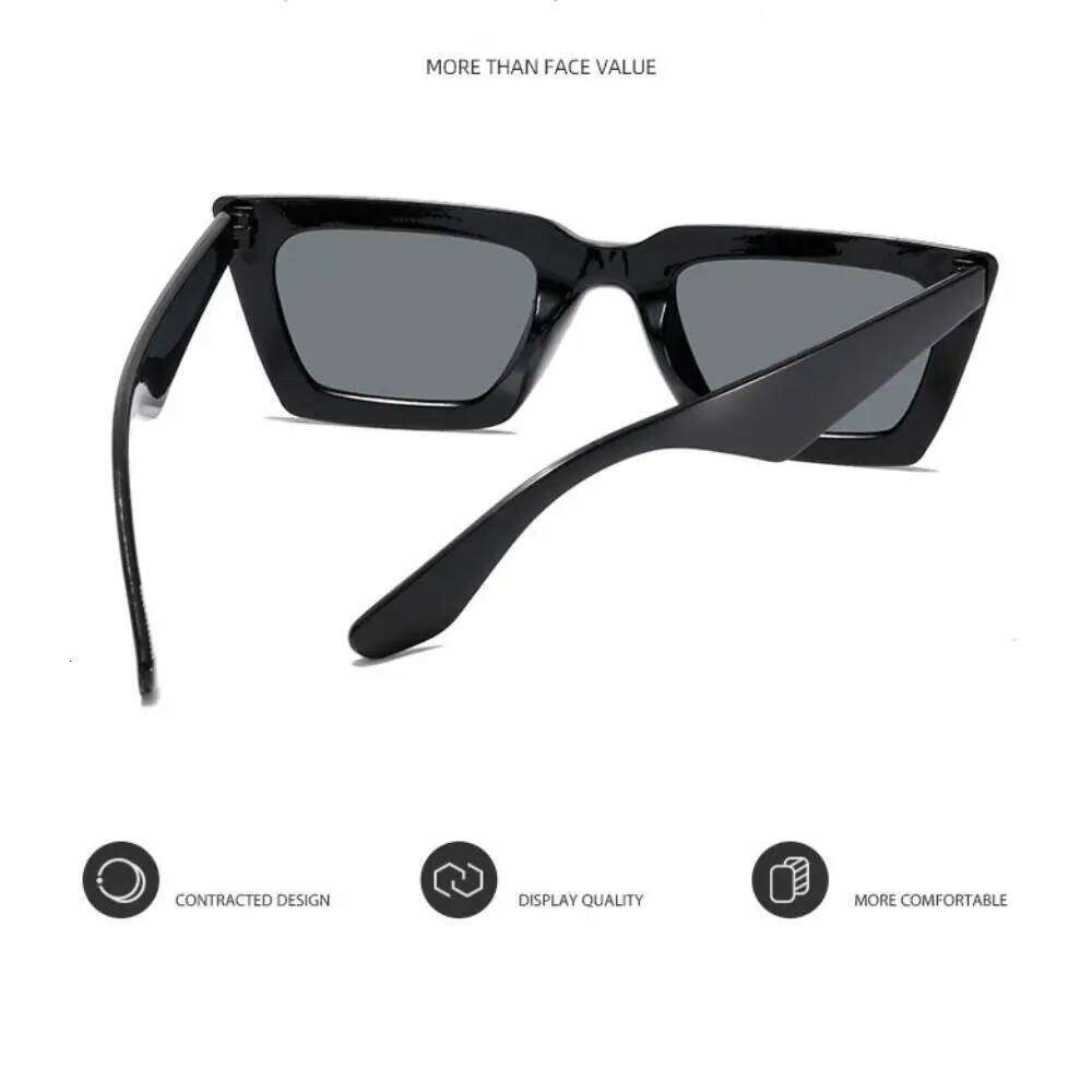 Punk Square Frame Sunglasses Sun-Protective Street Style Driving Glasses Summer Decoration Outdoor Accessories Z260306