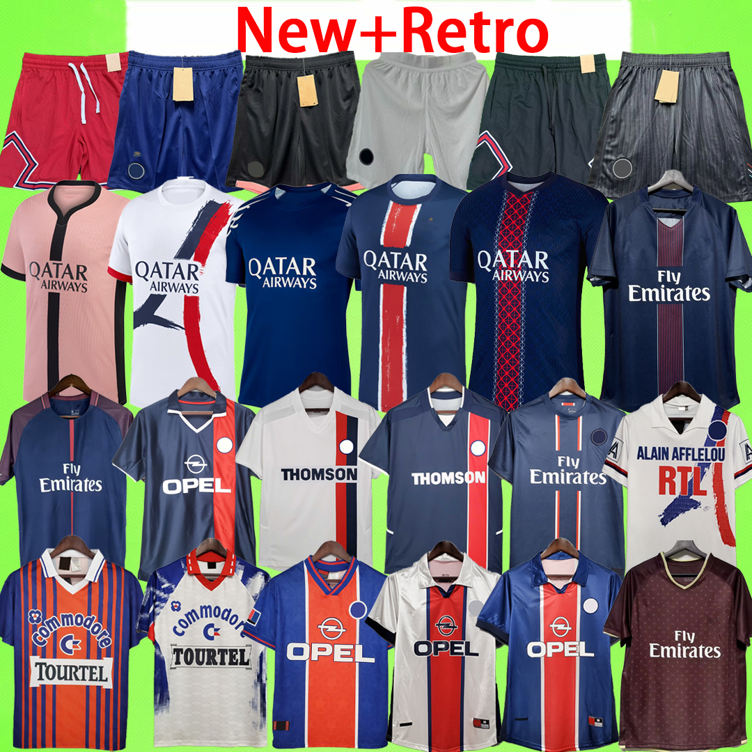 New + Retro 1 Star PsgPsg 2025 2026 2027 soccer jerseys shorts fans player version football pants Vintage 24 25 26 27 28 paris shirt T dembele women 93 94 95 96 97 98 99 18 19 20
