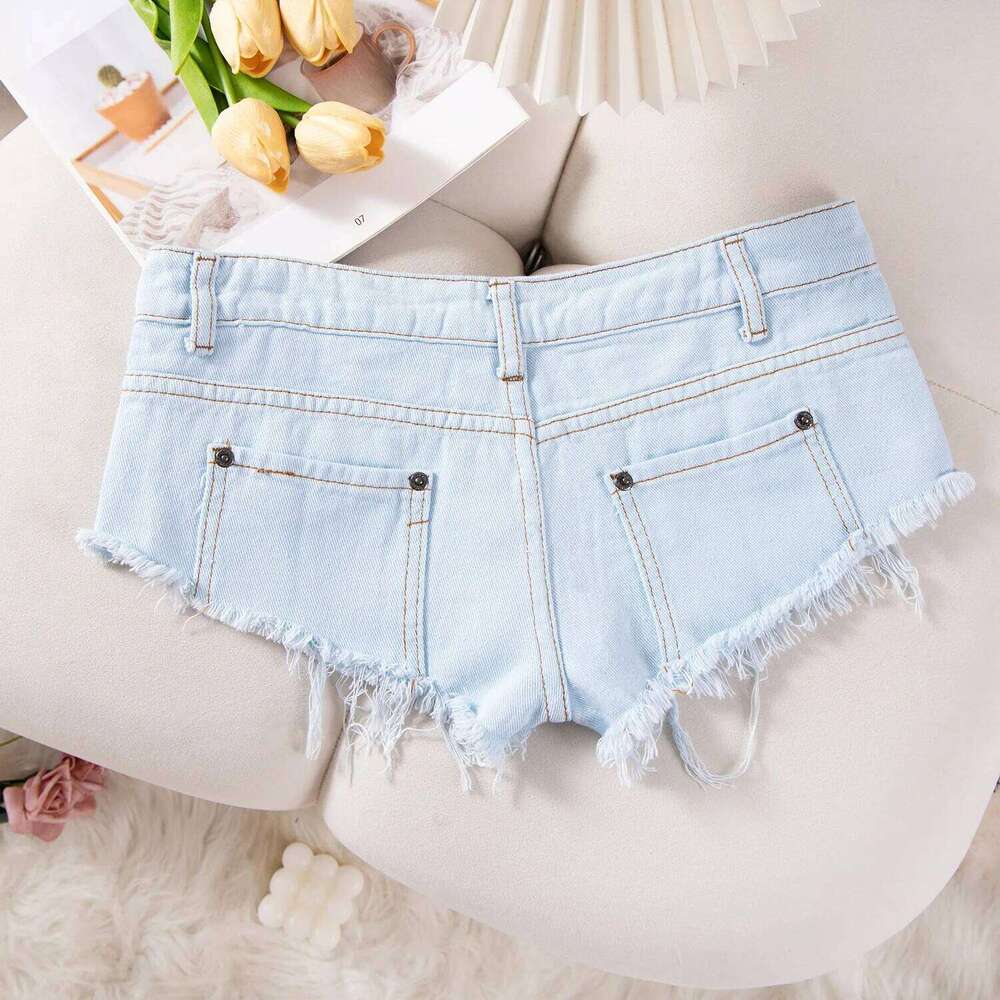 New Summer Fashion Sexy Low Waist Ripped Women's Denim Shorts Hot Pants Jeans Ropa De Mujer XJ260306