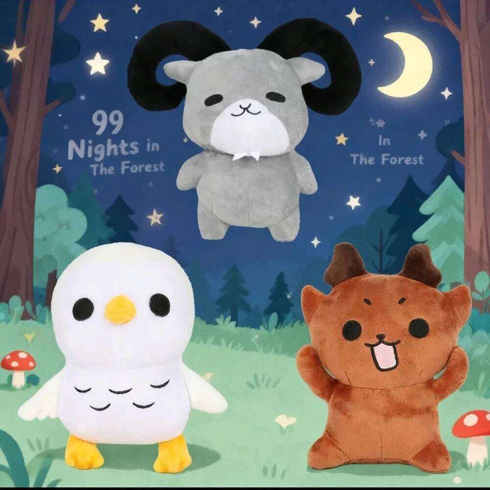 99 Nights In The Forest Deer Plush Movie ;Stuffed Animals Eagle Owl or Goat Toy Fans Birthday Gifts Kids Toys Room Decor R260908 - view 4