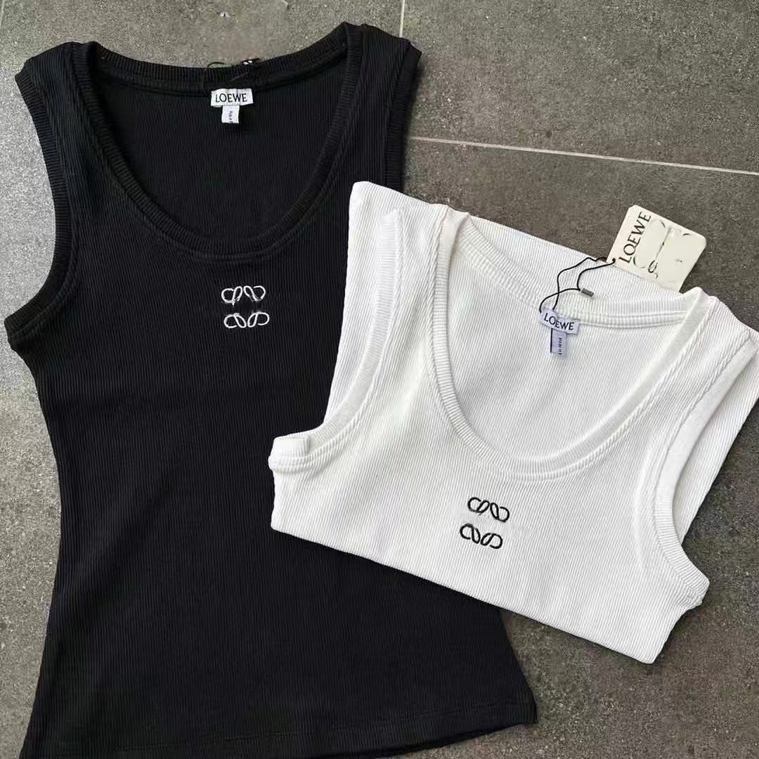 Womens Tops Tank Top T-Shirt Regular Camis Croptop Outwear Elastic Sports Designer Embroidery Knitted Vest