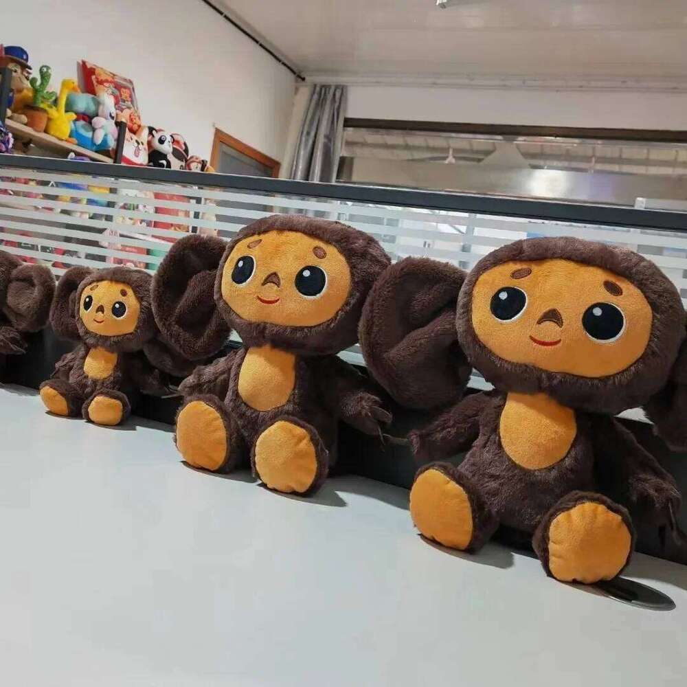 18/23cm Russia Anime Cheburashka Plush Doll Big Eyes Monkey Stuffed Plushie Toys Lovely Appease Pillow For Kids Gifts R260908 - view 5