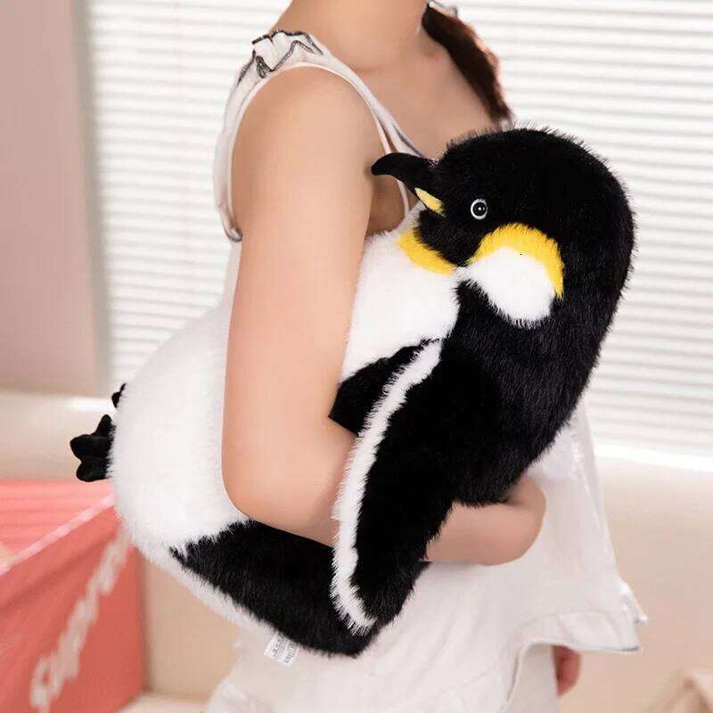 1pc 25cm/9.84in Simulated Penguin Plush Toy Doll Pillow Ragdoll Children's Girl Birthday Gift R260908 - view 6