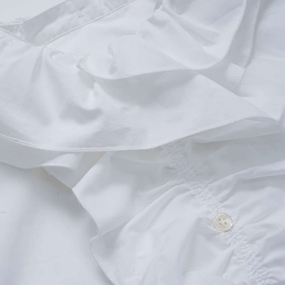 French Elegance 2026 Spring and Summer Designer's New Long Sleeve Shirt with Ruffle Top for Women