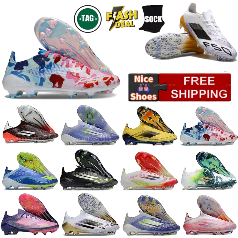 Free shipping F50 Football Boot 11Pro Triunfo Dorado Advancement Pack ELITE Laceless Franchise Fast Reborn Lionel Messis Soccer Cleats FG Mens Football Shoes