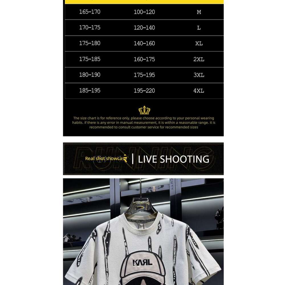 European High-End Embroidered Cartoon Short-Sleeve T-Shirt For Men Trendy Brand Lightweight And Breathable New Summer Men's Half-Sleeve Shirt Lua