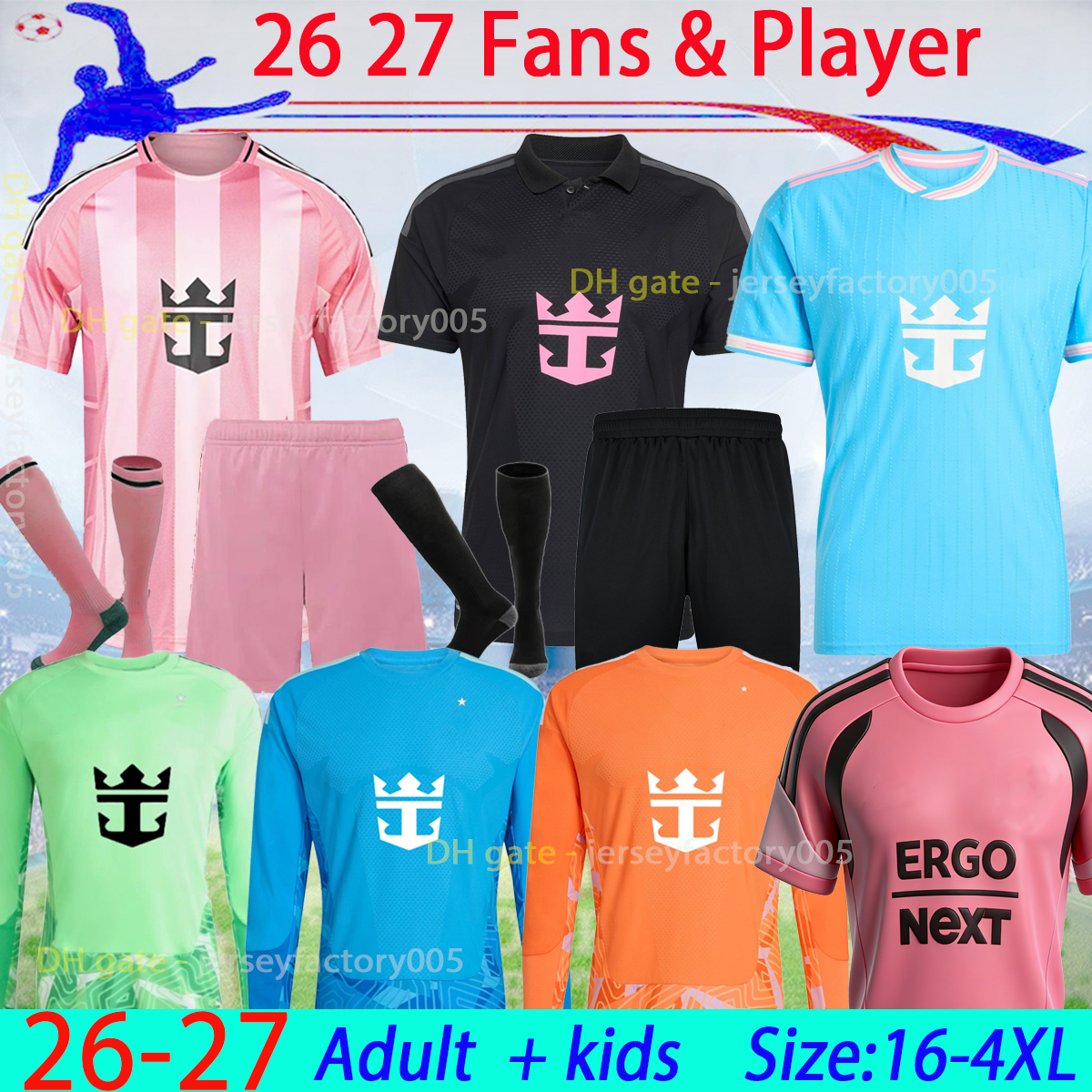26 27 SUAREZ Inters Miamis CF Soccer Jerseys 2026 MESSIS SUAREZ MATUIDI HIGUAIN TRAPP PELLEGRINI PIZARRO CARRANZA PIREZ Men Kids Kit set 16-4XL Football Shirts