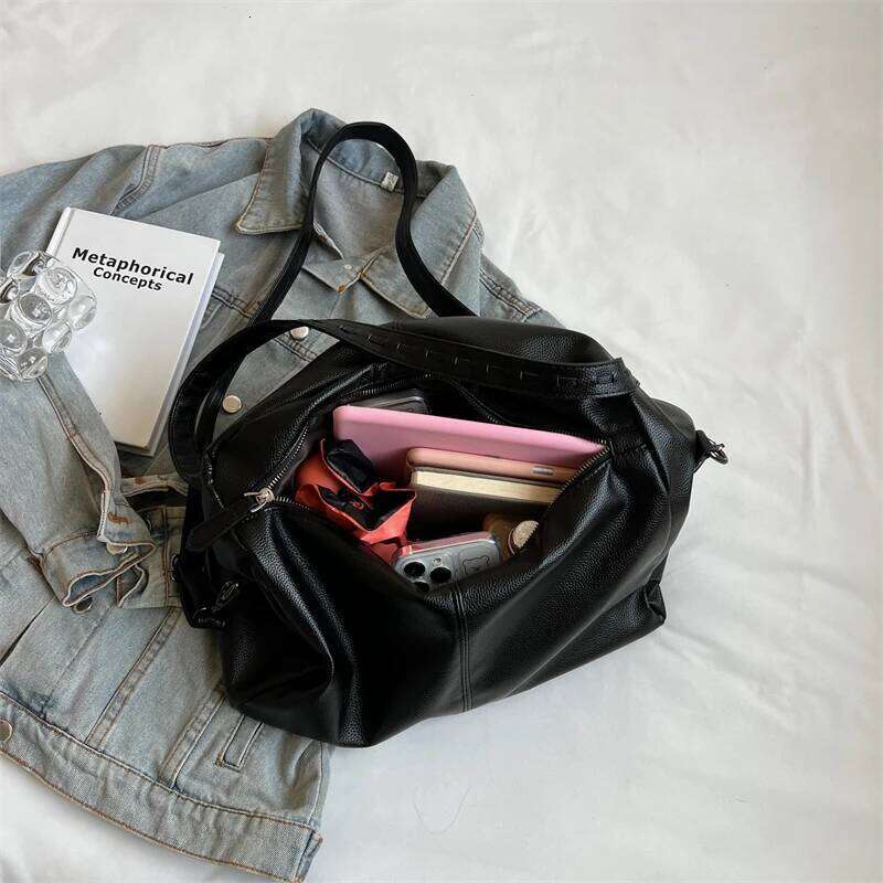 LEFTSIDE PU Leather High-capacity Shoulder Bags for Women 2025 Luxury Designer Tote Bag Females Fashion Handbags and Purses XJ260306