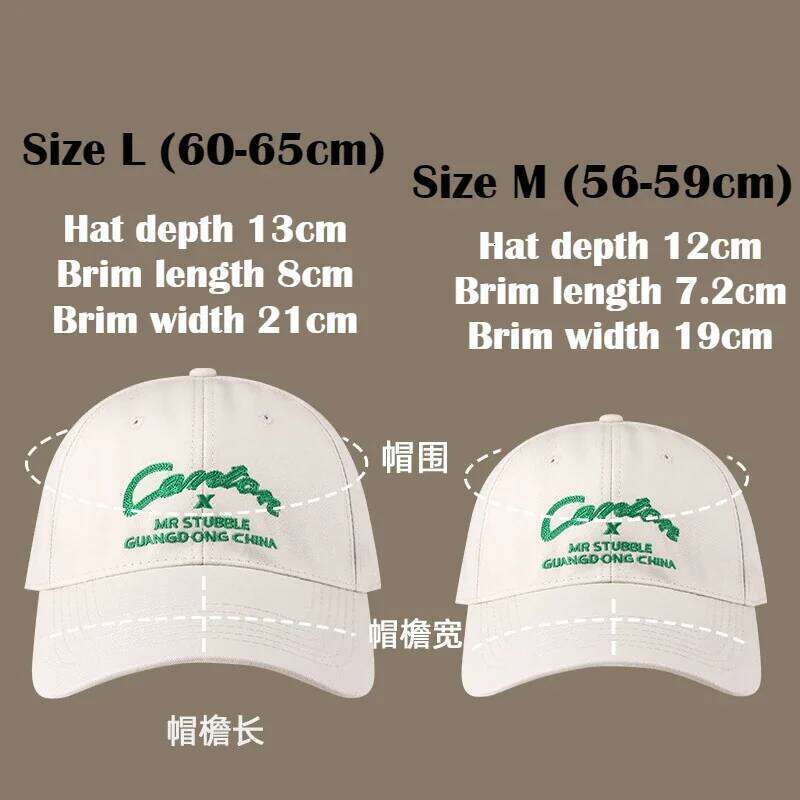 XXL OverSize Baseball Letters Head Soft Cotton Extra Large Women's Low Profile Golf Hats Big Size Caps For Men Y260304