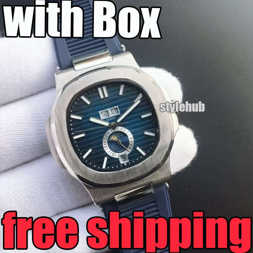 Patekes Philipely Watch AAA patekedes Mens WatchMan Full Stainless Steel ChronographAutomatic Quartz watch women watchly philiply Watch With Box b5d2