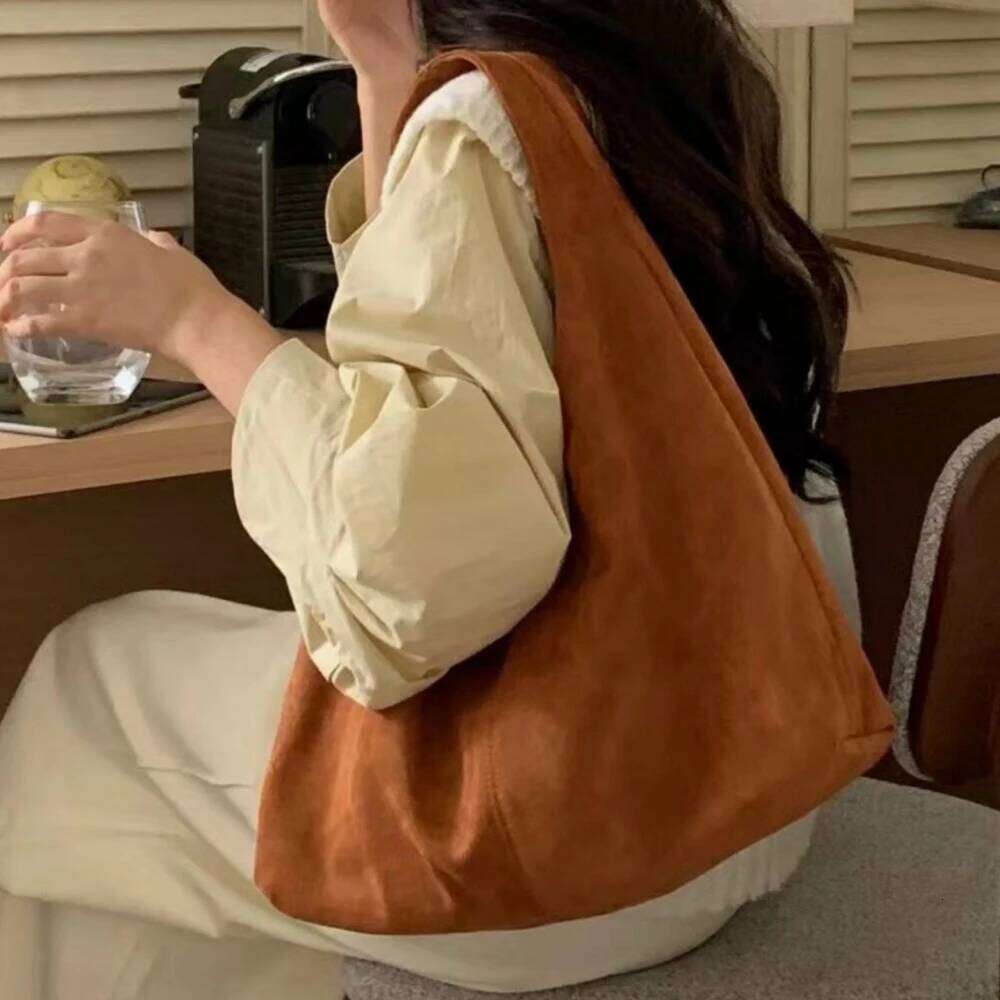 Faux suede women Axillary bags Brand design ladies handbag female hobos Shoulder Large capacity commuter tote bag bolsa XJ260306