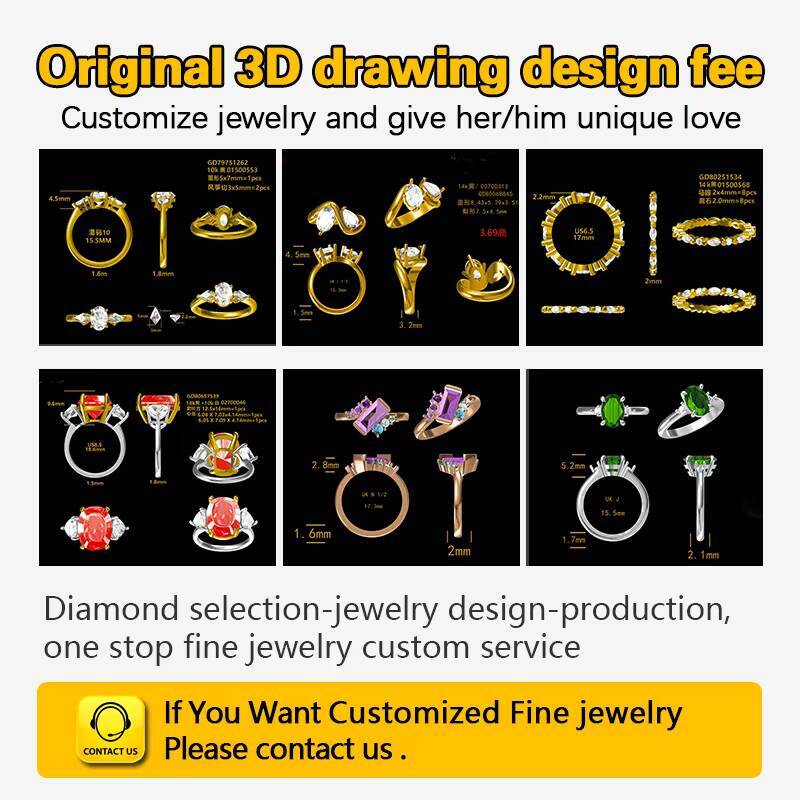 4 CT Champagne Cushion Cut Moissanite Engagement Ring Cadillac Cut Diamond Three Stone Ring 14K White Yellow Gold Jewelry