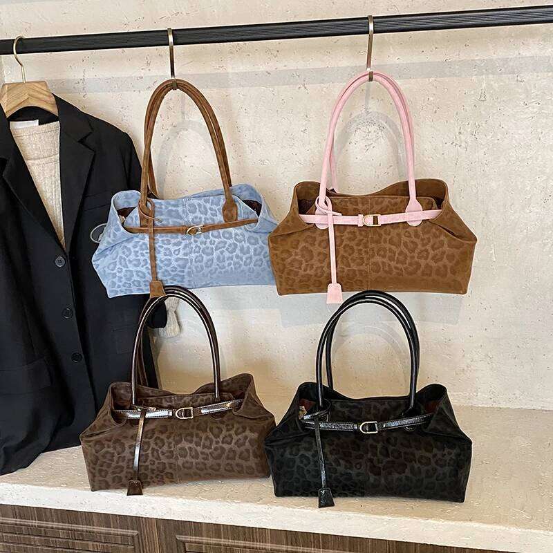 LEFTSIDE Leopard PU Leather Shoulder Bags for Women 2025 Luxury Designer Brand Trend Tote Bag Females Short Handle Handbags XJ260306