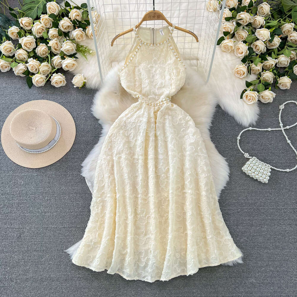 2026 Designer A15 Fashionable High end Barrier free Luxury Off Shoulder Slim fit Large Fold Mid length A-line Skirt