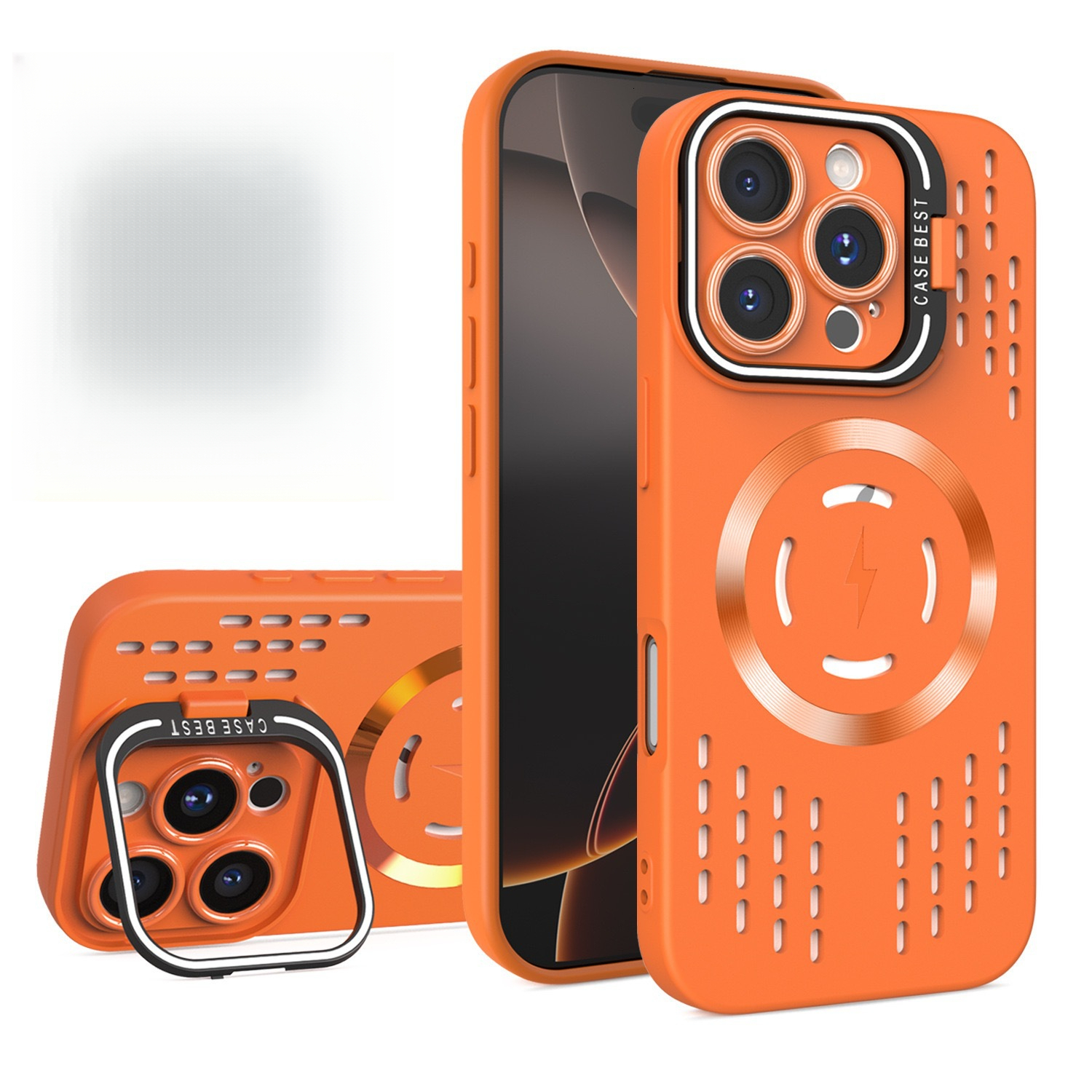 Full Coverage Heat Dissipation Magnetic Stand Apple 17 Pro Max Phone Case Summer New iPhone 13 Cross-Border Trade 15