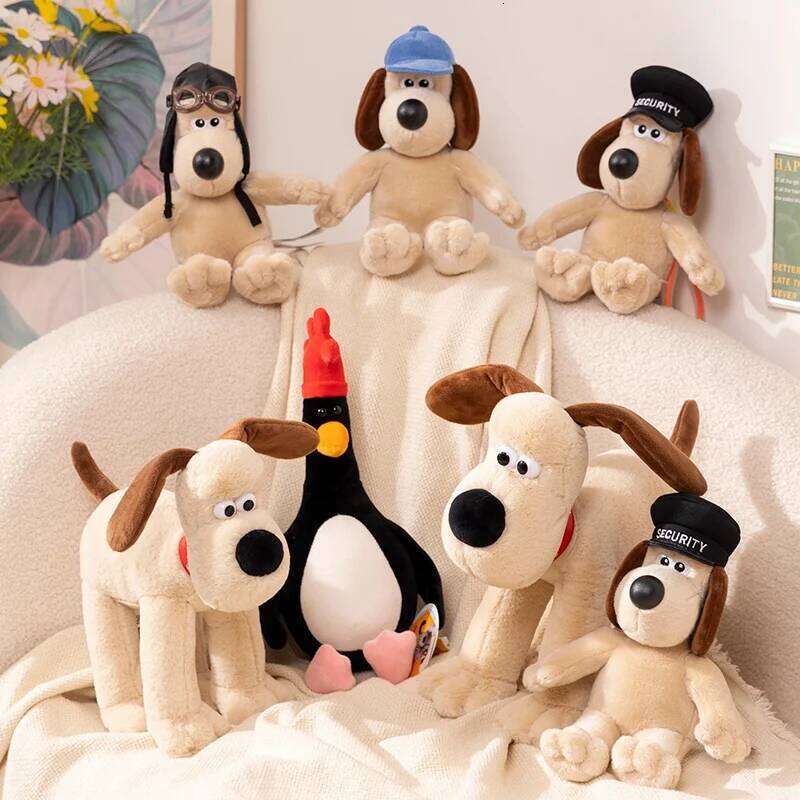 Original Wallace and Gromit Plush Toys Anime Cute Penguin Stuffed Dolls Home Decor Kids Xmas Birthday Gift Movie Peripherals R260908 - view 3