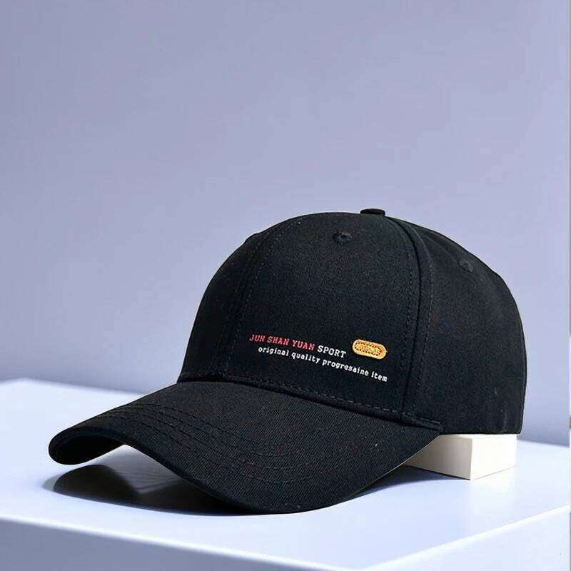 Oversized Head Men's Cotton Baseball Cap Spring Autumn Outdoor UV Protection Breathable Lightweight Casual Hat Y260304