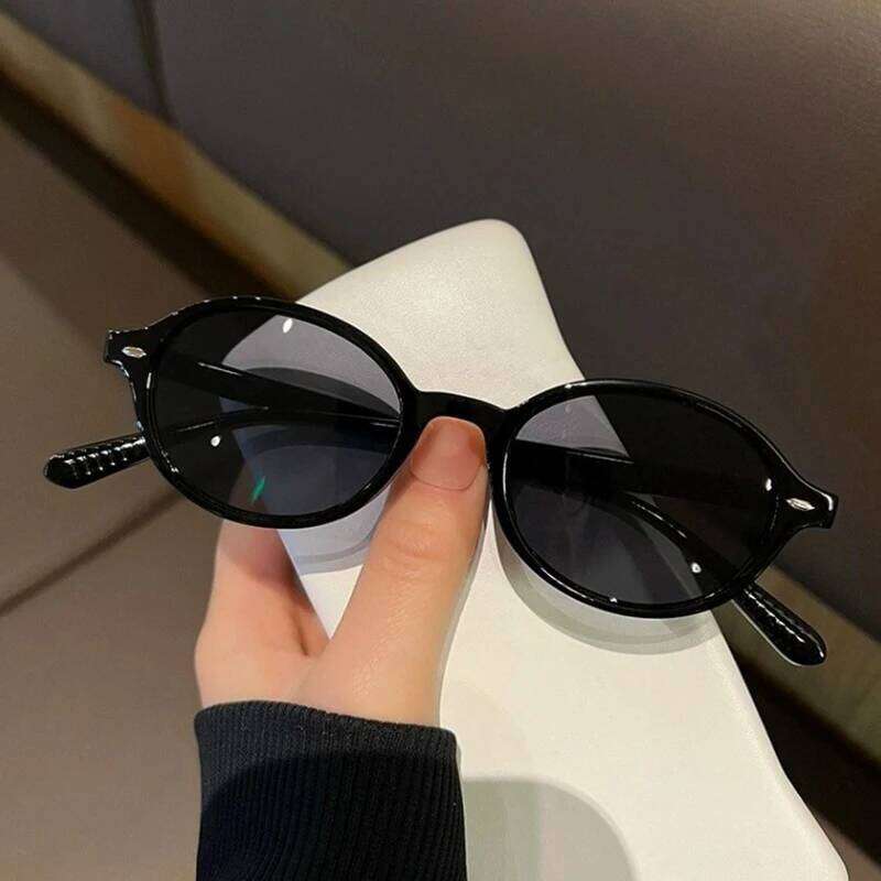 New Vintage Oval Sunglasses Women Men Luxury Brand Rectangle Sun Glasses Female Small Ellipse Eyewear Oculos De Sol Z260306