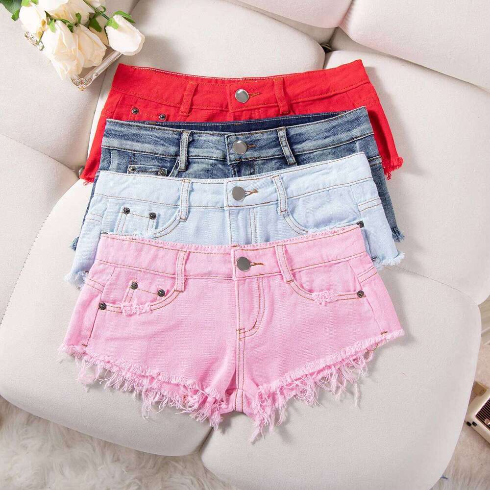 New Summer Fashion Sexy Low Waist Ripped Women's Denim Shorts Hot Pants Jeans Ropa De Mujer XJ260306