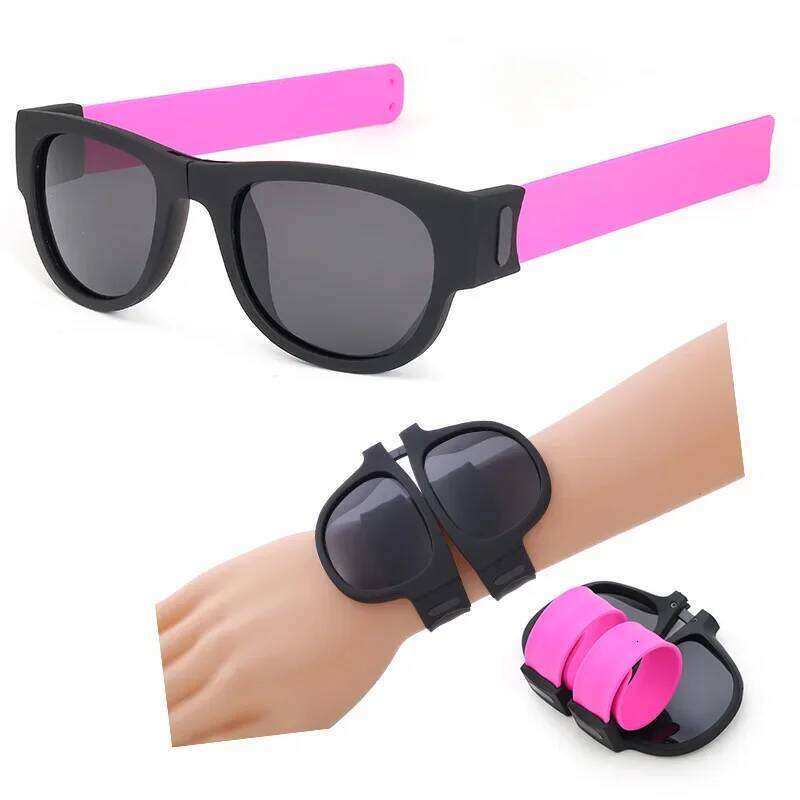 New Sailicone Ring Bracelet Patter Rings Sunglasses Cycling Travel Convenient To Carry Personality Foldable Polarizer UV 400 Z260306