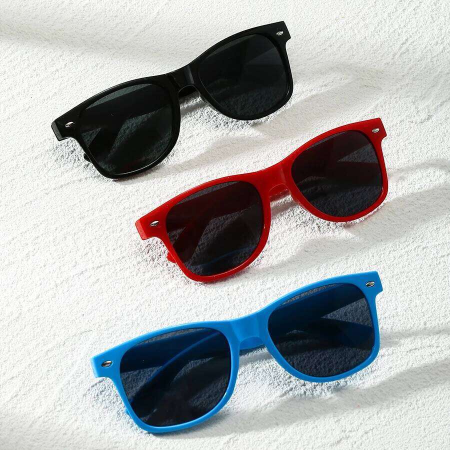 3pcs Unisex Colorful Fashion SunglassesFor Daily Vacation Beach Party And Festival Accessories Z260306