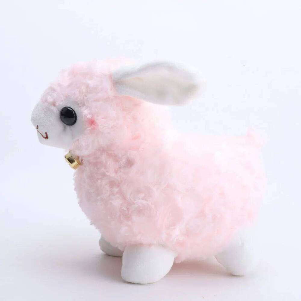 Cute Sheep Plush Stuffed Animal Toy Kawaii Lamb Doll with Neck Bell Soft Fluffy Plushie for Girls Kids Valentine's Day R260908 - view 6