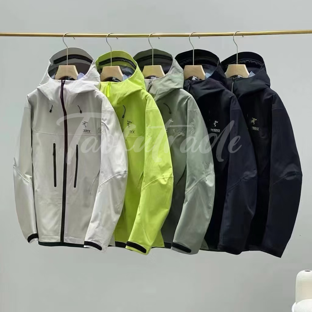 artery jacket Lt Sv Goretex Hard Shell Zip Up Waterproof Hood Windbreaker Top quality embroidered logo ski Jacket Rain Jacket ARC arterixs Mountain jackets 384