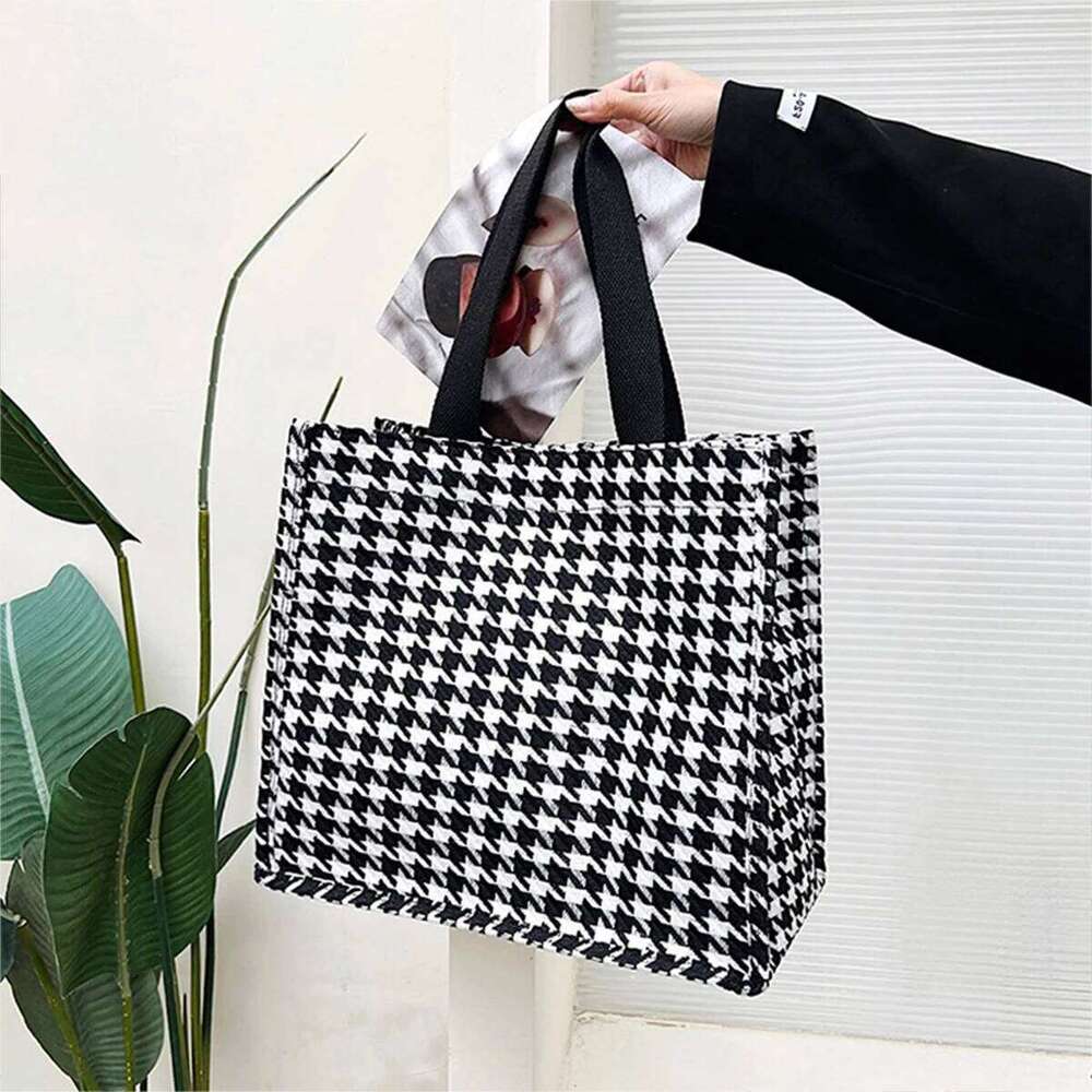 Black large capacity casual thousand-bird underarm handbag fashion Tote female ins shoulder bag a pack XJ260306