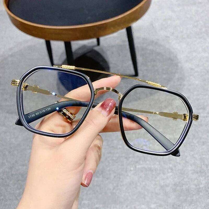 1PCs Blocking Fashion Men Optical Clear Glasses Black Square Frame Anti Blue Light Eyeglasses Eyewear Lentes Z260306