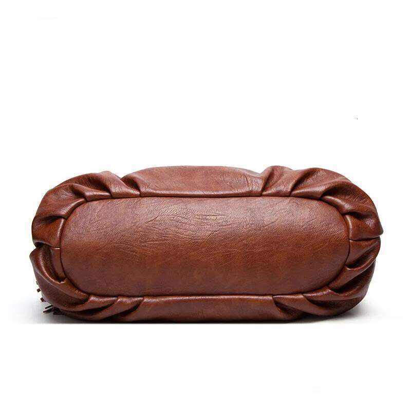 Women's Large Capacity Casual Handbag European American Style Fringed Pleated Fashion Accessory for Everyday Use XJ260306