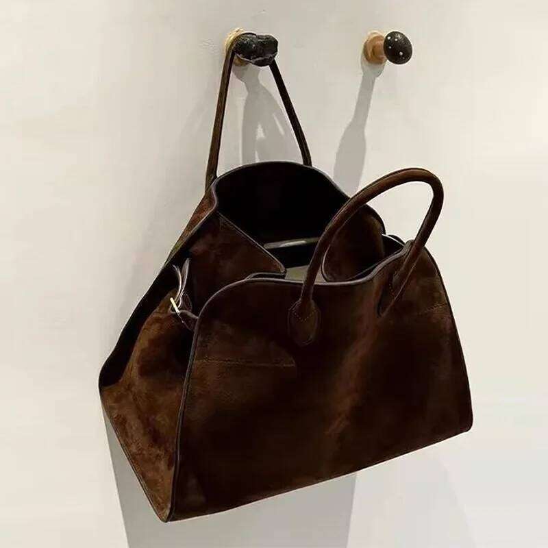 Tote Women Shoulder Suede Large Capacity Shopping Retro Class Bag for Girl Designer Bags Bolsos Mujer XJ260306