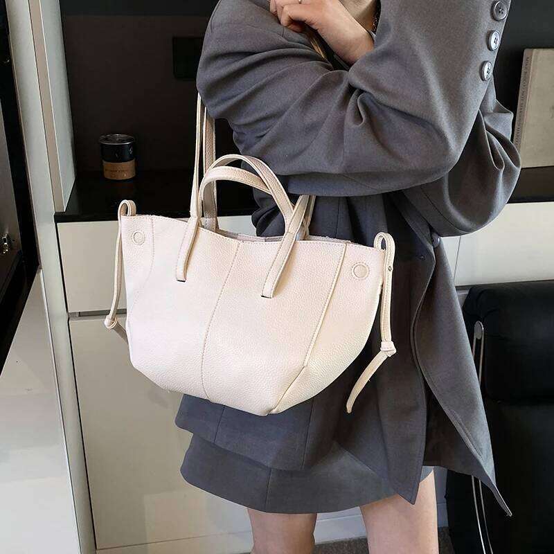 MOODS Branded Underarm Shoulder Bags For Women 2024 Latest Luxury Designer Handbags Soft PU Leather Large Capacity Shopping Tote XJ260306