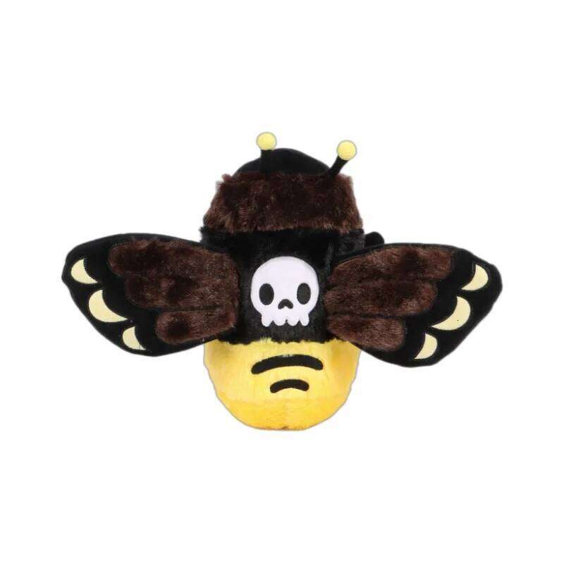 Death's Head Hawkmoth Stuffed Gothic Style Plush Toy for Kids Halloween Doll Cartoon Gifts Home Decor R260908 - view 7