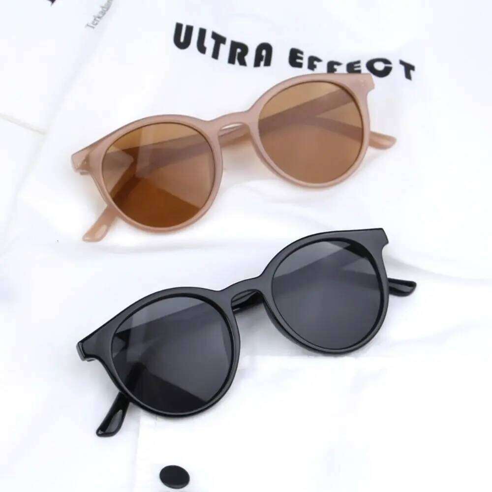 Cute UV400 Streetwear Outdoor Product Sun Glasses Trend Circular Children Sunglasses for Boys and Girls Z260306