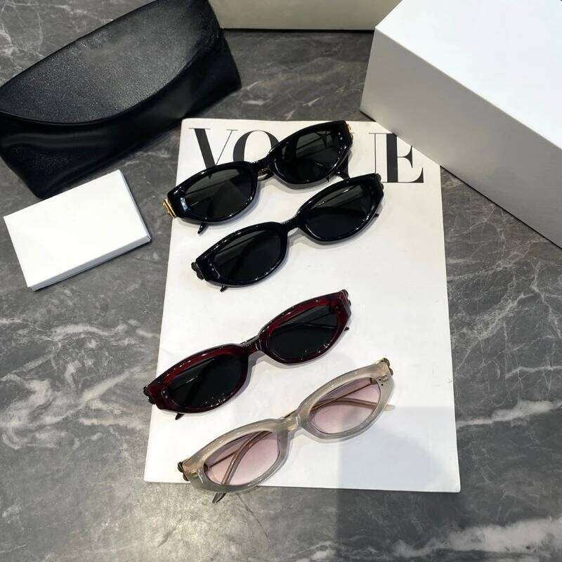 Fashionable Korean Style Cat Eye Sunglasses Unisex Square Frame UV Protection Sun Glasses Elegant Classic Retro Z260306
