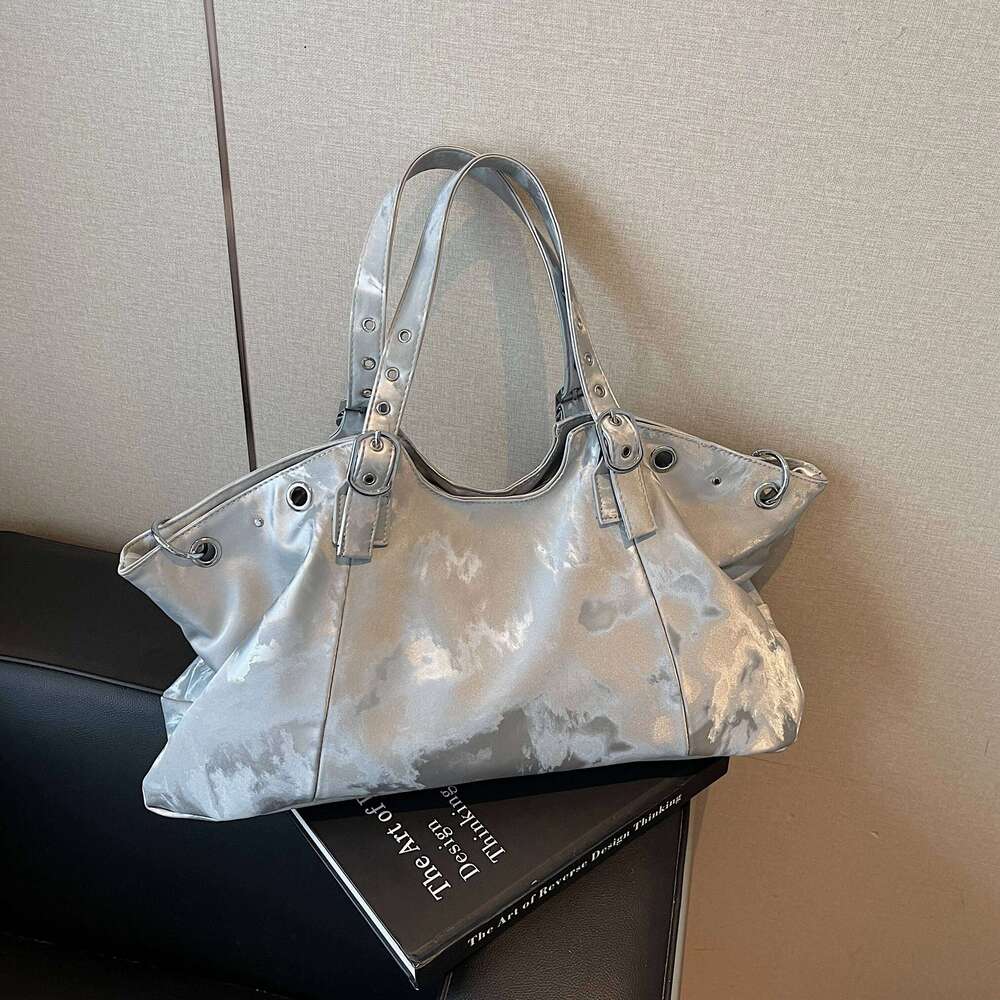 Retro Women's Autumn New Casual One Shoulder Large Capacity Work Commuting Briefcase Texture Soft PU Tote Bag XJ260306