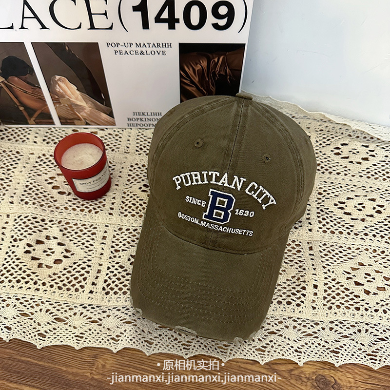 2026 New Designer Luxury Brand Spring/summer American B-shaped Embroidered Street Style Soft Top Baseball Hat Casual Versatile Suitable For Couples Ha