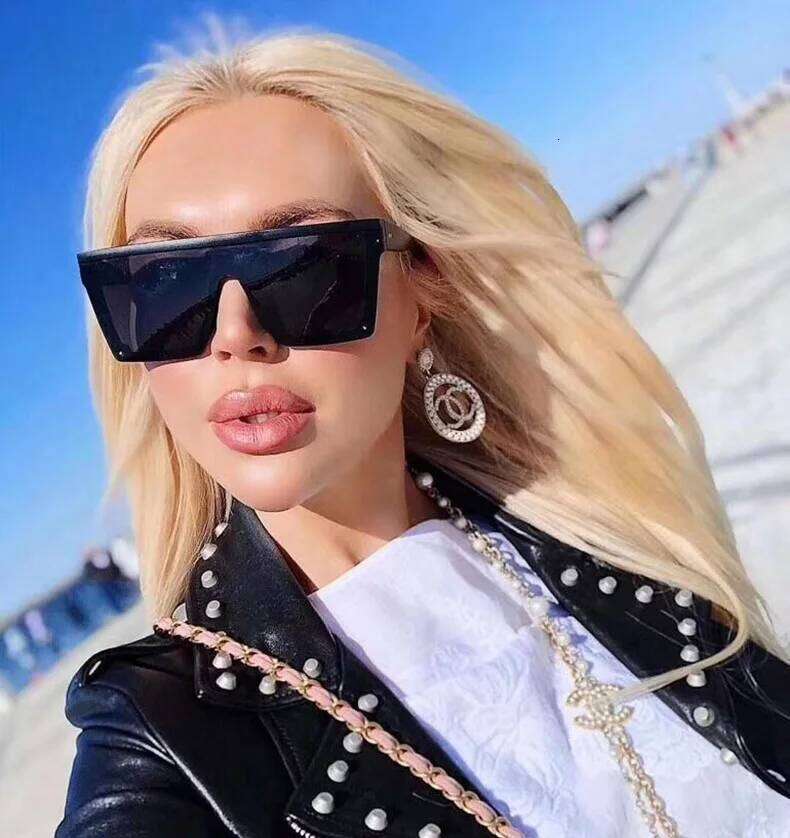 2025 Vintage Oversized Square Sunglasses Big Frame Fashion Shades Unisex Women's Sun Glasses Gafas De Sol Z260306
