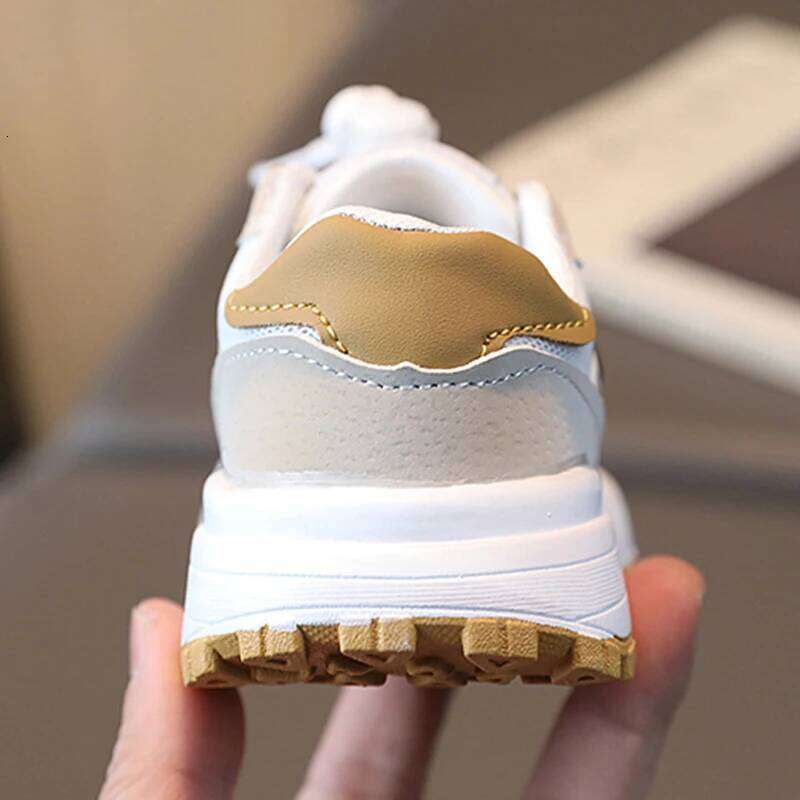 Summer Spring Boys Girls Soft Outdoor Sports And Leisure Forrest Shoes Lace-up White Non-slip Wear-resistant Mesh